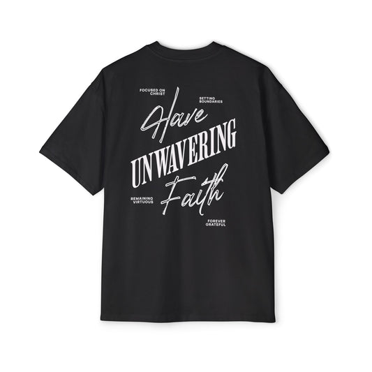 ARMED WITH FAITH Men's Heavy Oversized Cotton T-Shirt - Faith, Can Apparel