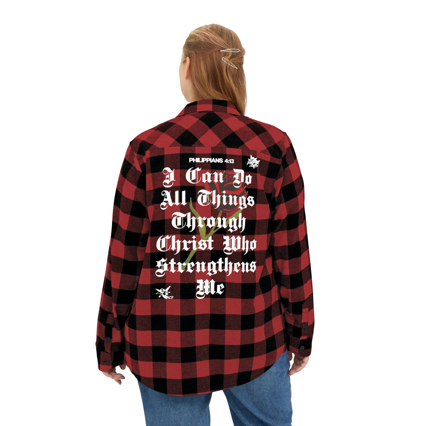 Philippians 4:13 Heavy Unisex Flannel - Faith, Can Apparel