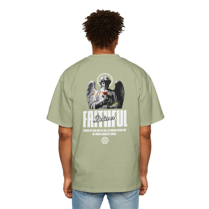 FOREVER BLESSED Men's Heavy Oversized Cotton Tee