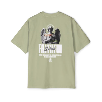 FOREVER BLESSED Men's Heavy Oversized Cotton Tee