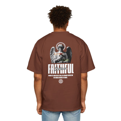 FOREVER BLESSED Men's Heavy Oversized Cotton Tee