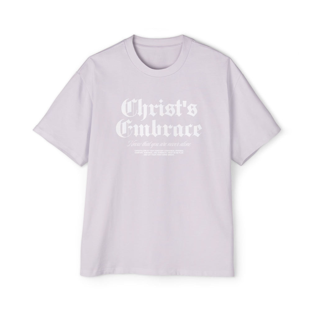 Christ's Embrace Men's Heavy Oversized Cotton T-Shirt