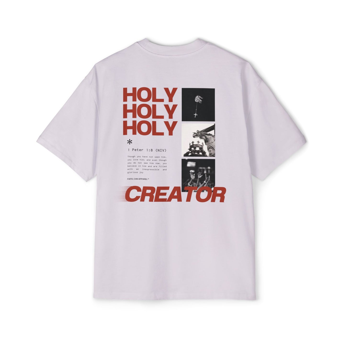 GOD PROVIDES Men's Heavy Oversized Cotton Tee