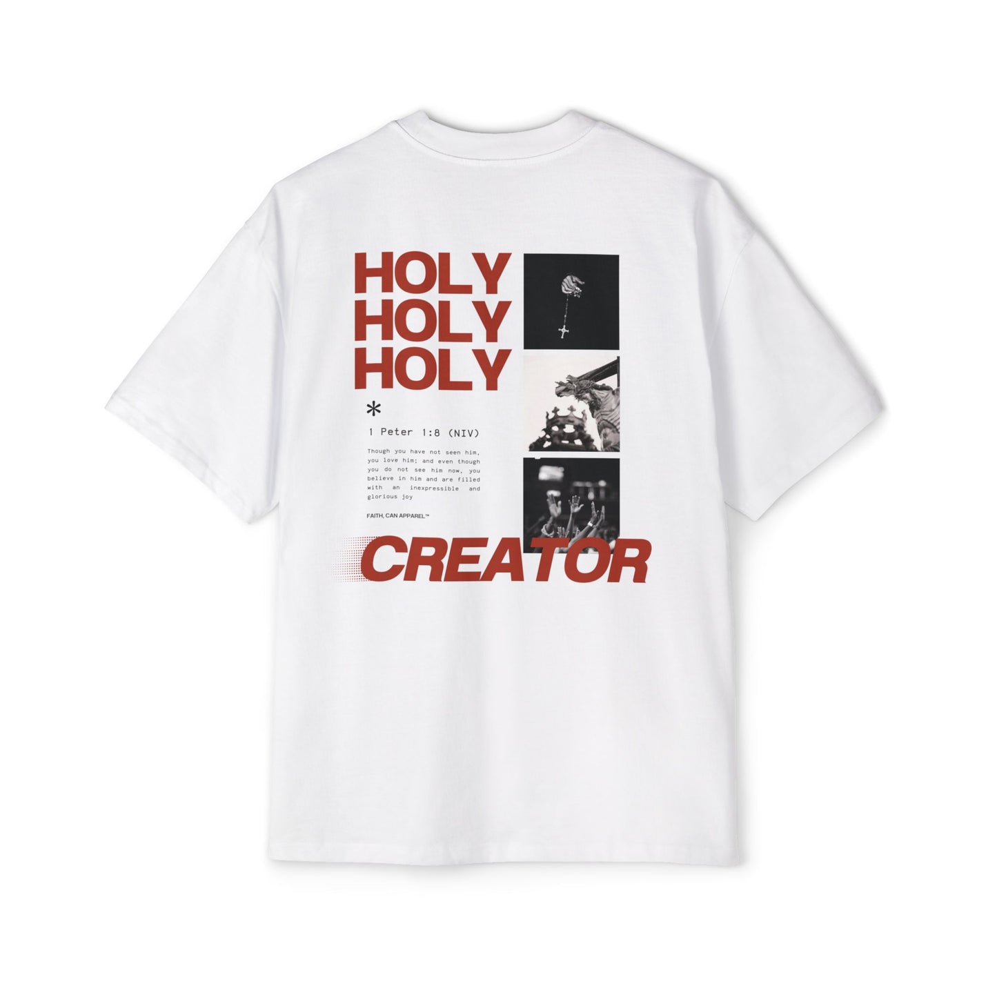 GOD PROVIDES Men's Heavy Oversized Cotton Tee