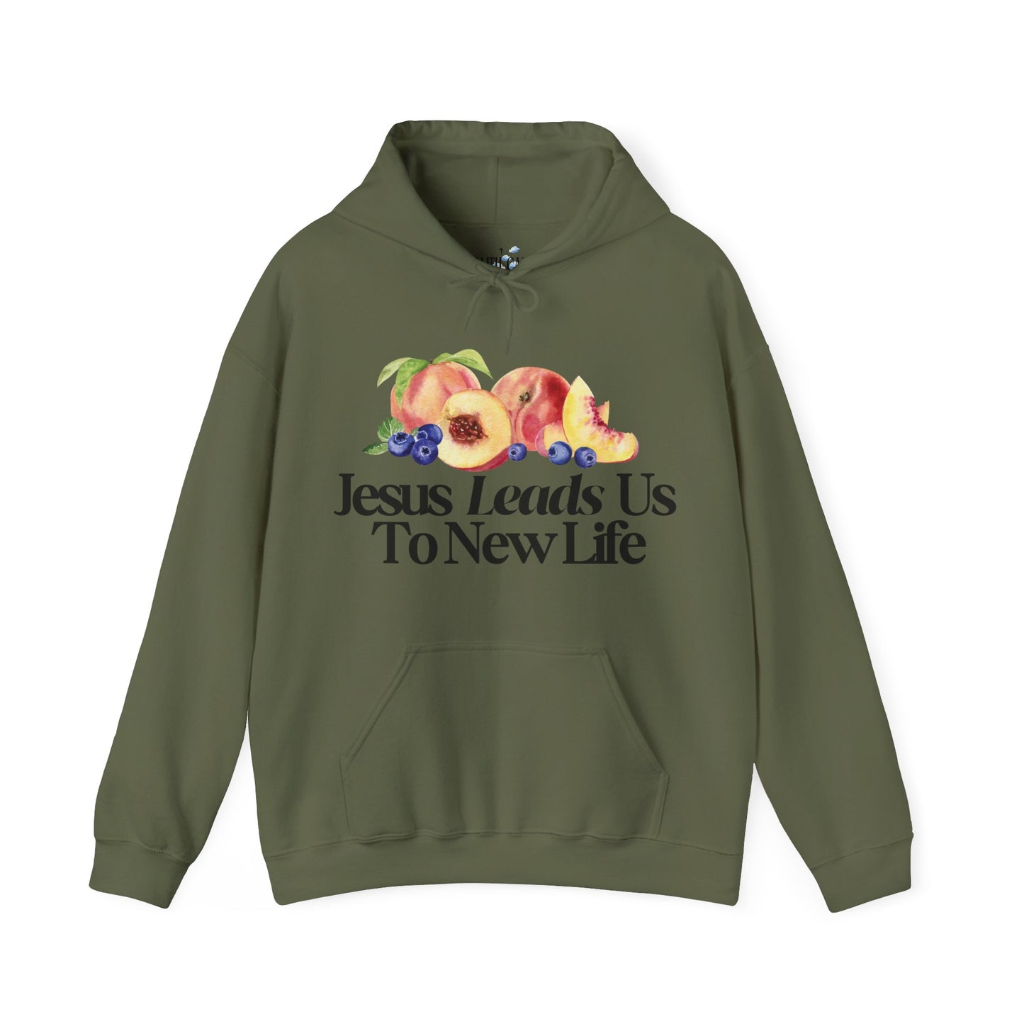 JESUS LEADS US TO NEW LIFE Unisex Heavy Blend Hoodie