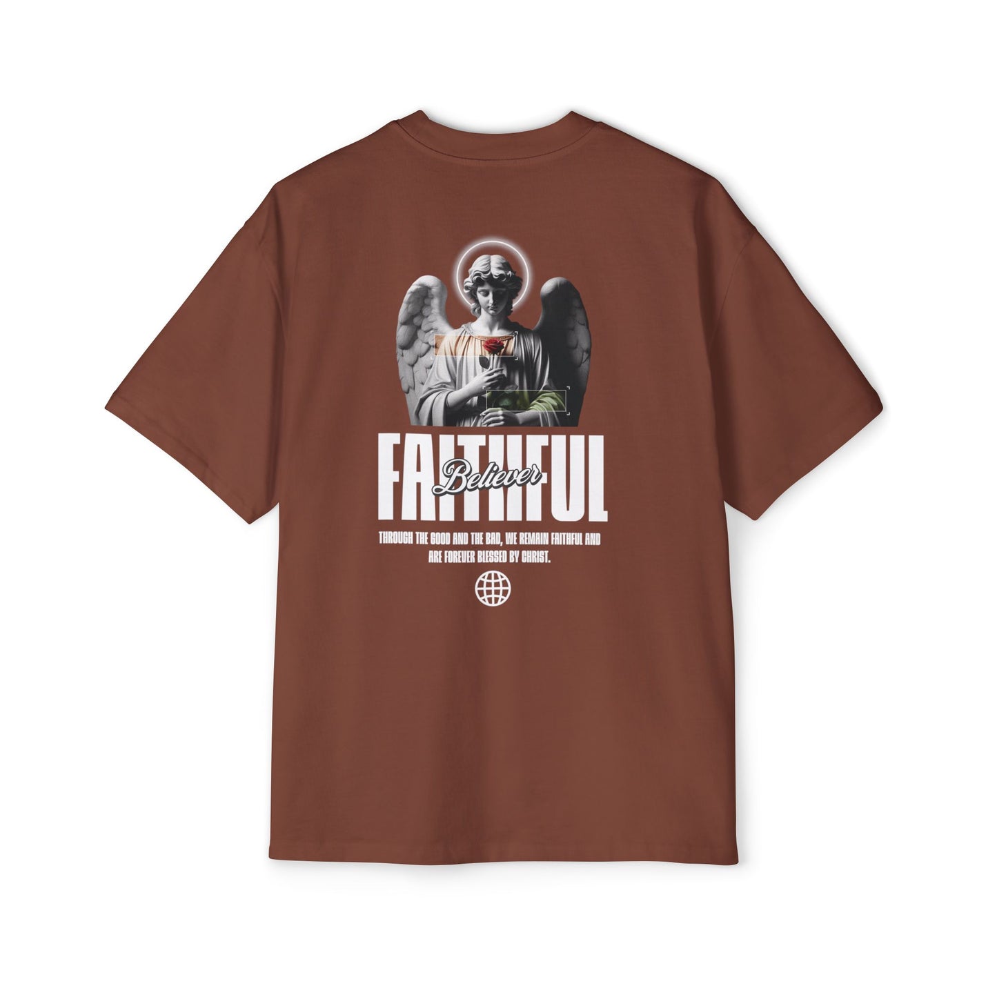 FOREVER BLESSED Men's Heavy Oversized Cotton Tee