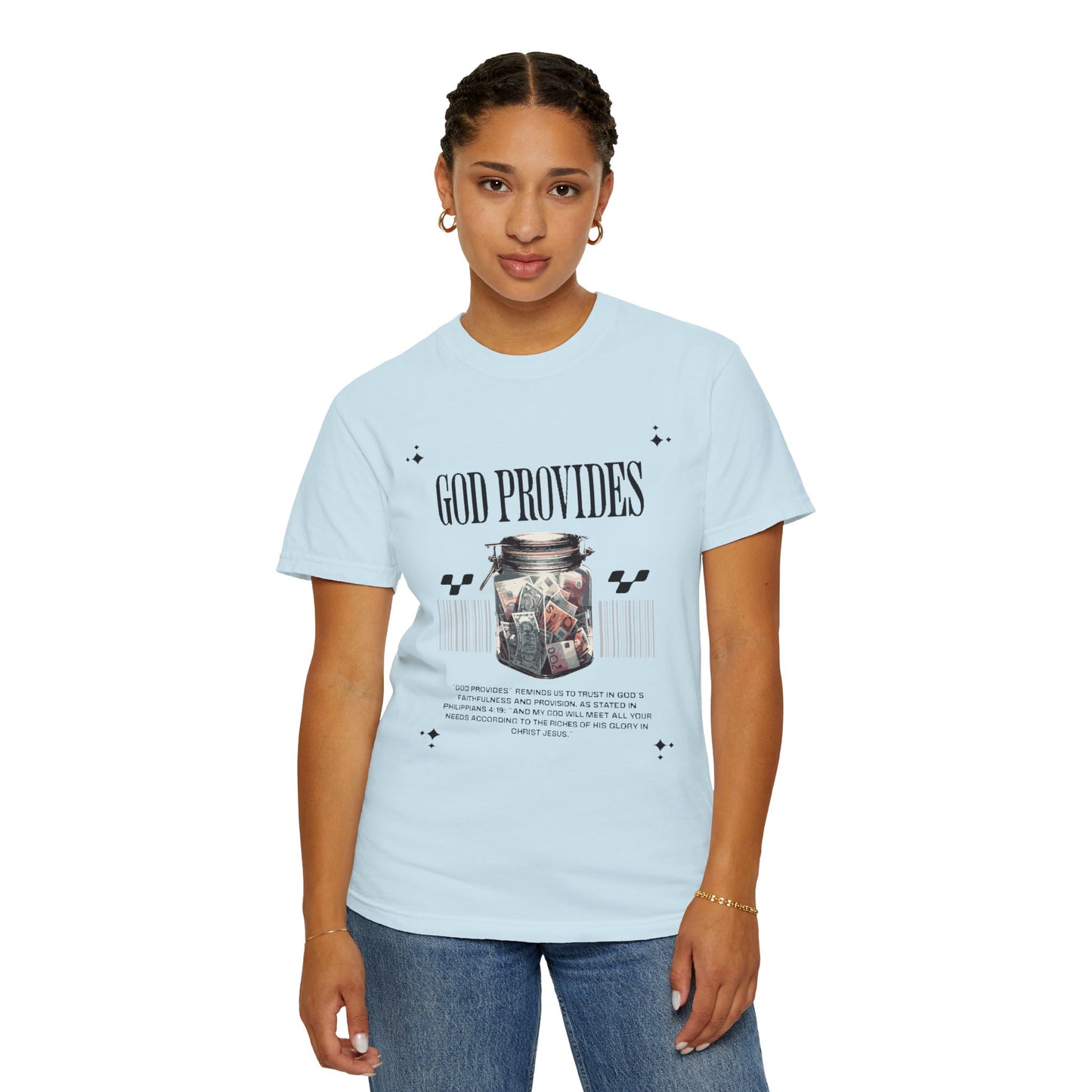 GOD PROVIDES Women's Ring Spun Cotton Tee