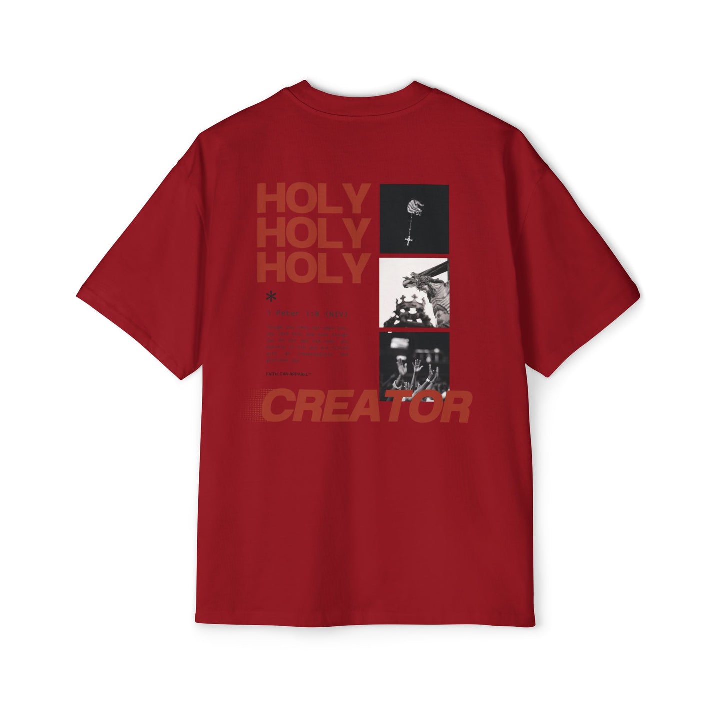 GOD PROVIDES Men's Heavy Oversized Cotton Tee