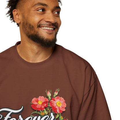 FOREVER BLESSED Men's Heavy Oversized Cotton Tee