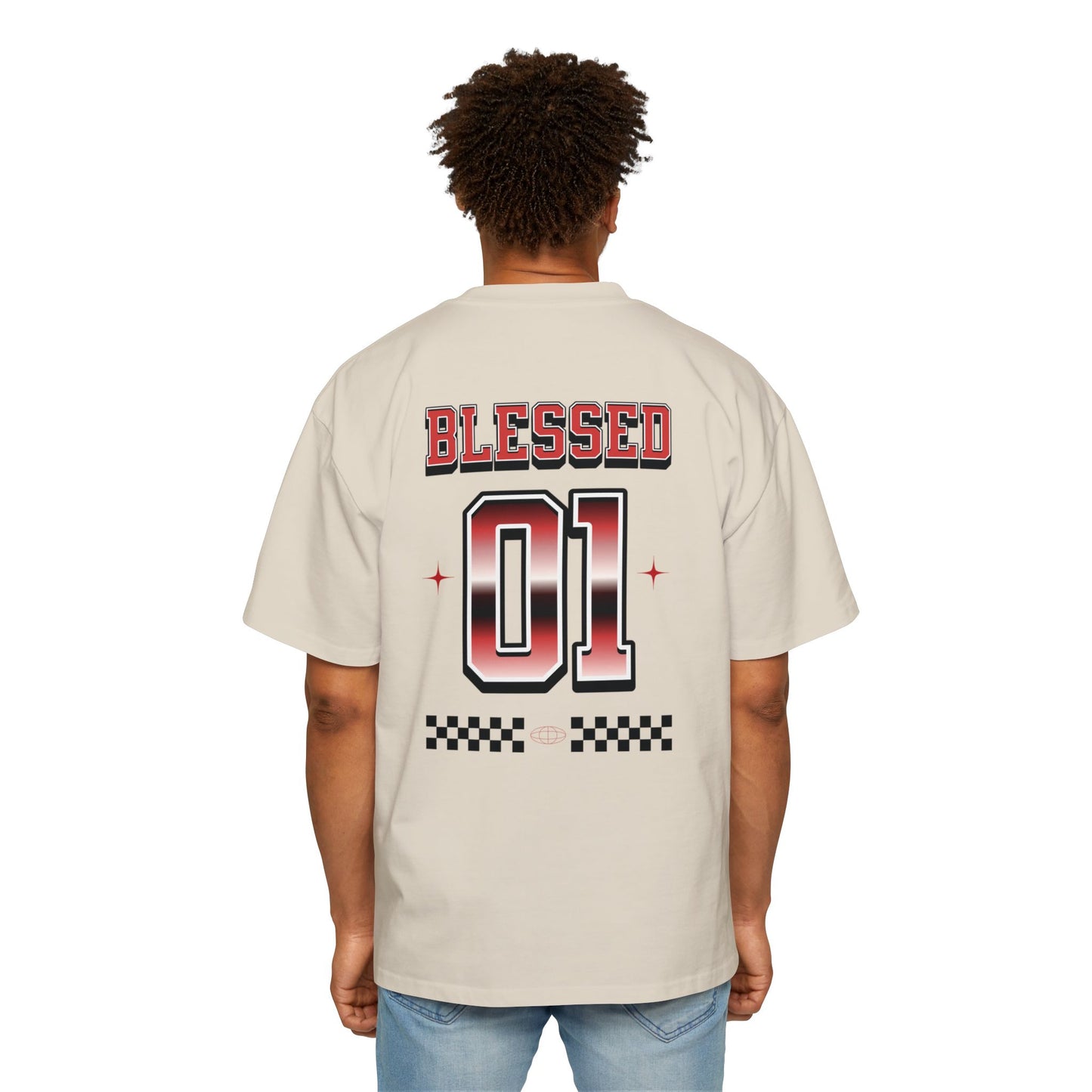 RENEWED IN SPIRIT Men's Heavy Oversized Cotton Tee