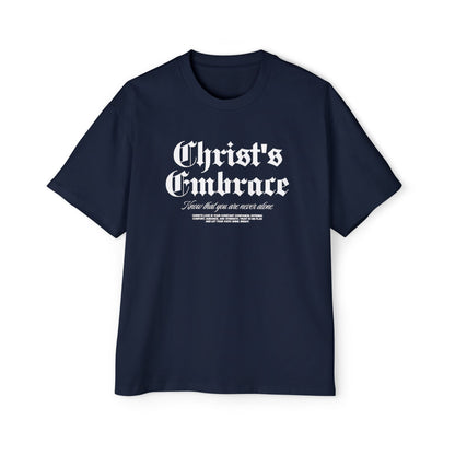 Christ's Embrace Men's Heavy Oversized Cotton Tee