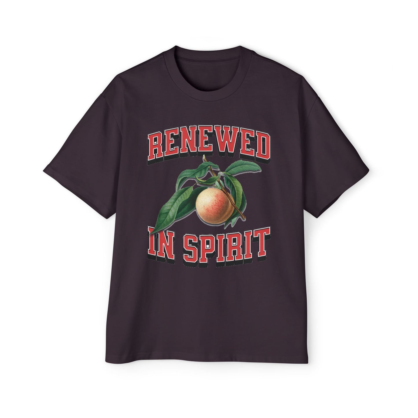 RENEWED IN SPIRIT Men's Heavy Oversized Cotton Tee