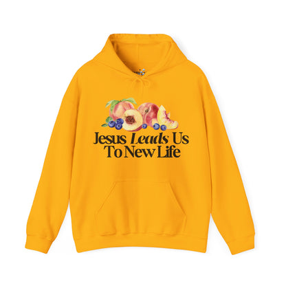 JESUS LEADS US TO NEW LIFE Unisex Heavy Blend Hoodie