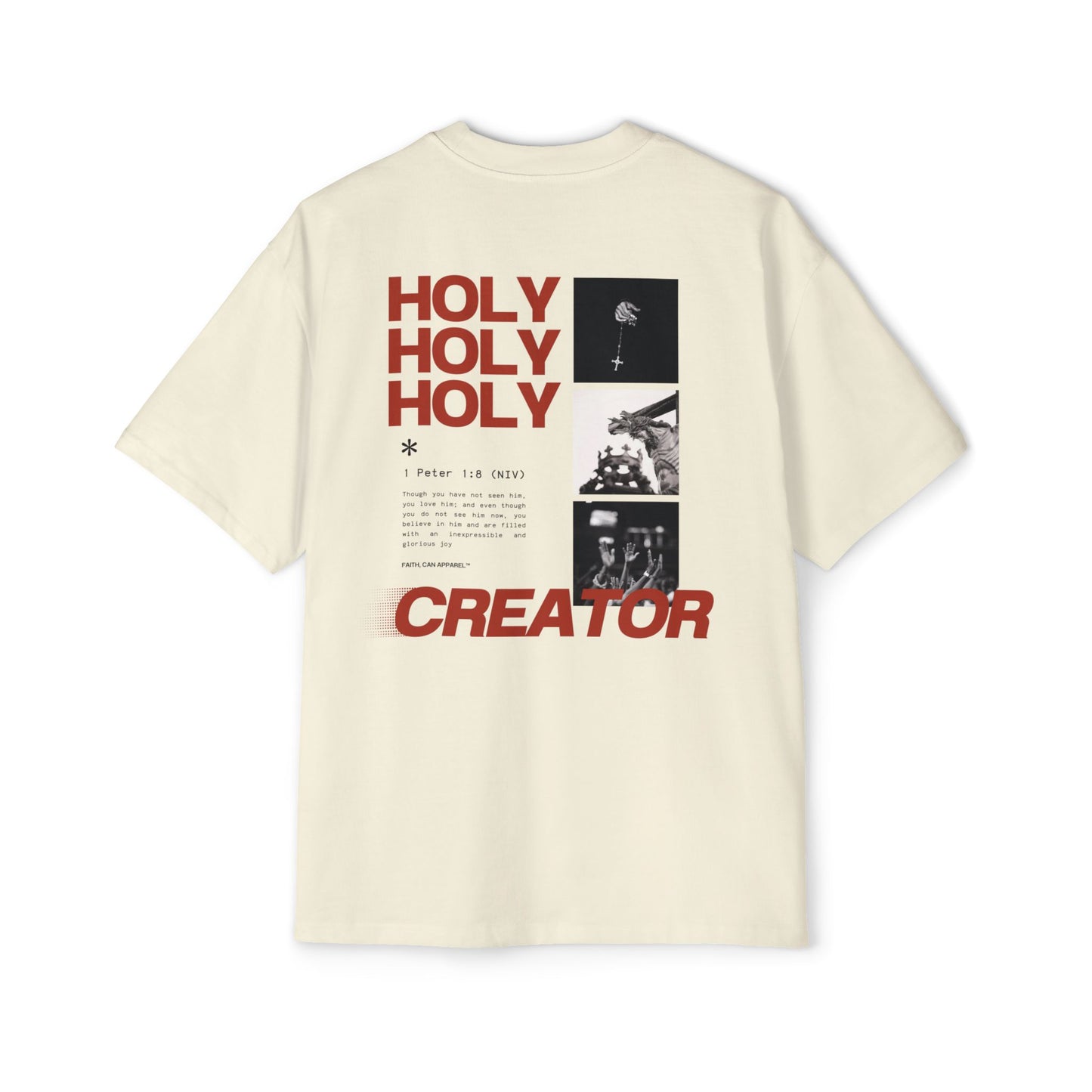 GOD PROVIDES Men's Heavy Oversized Cotton Tee