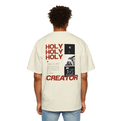 GOD PROVIDES Men's Heavy Oversized Cotton Tee