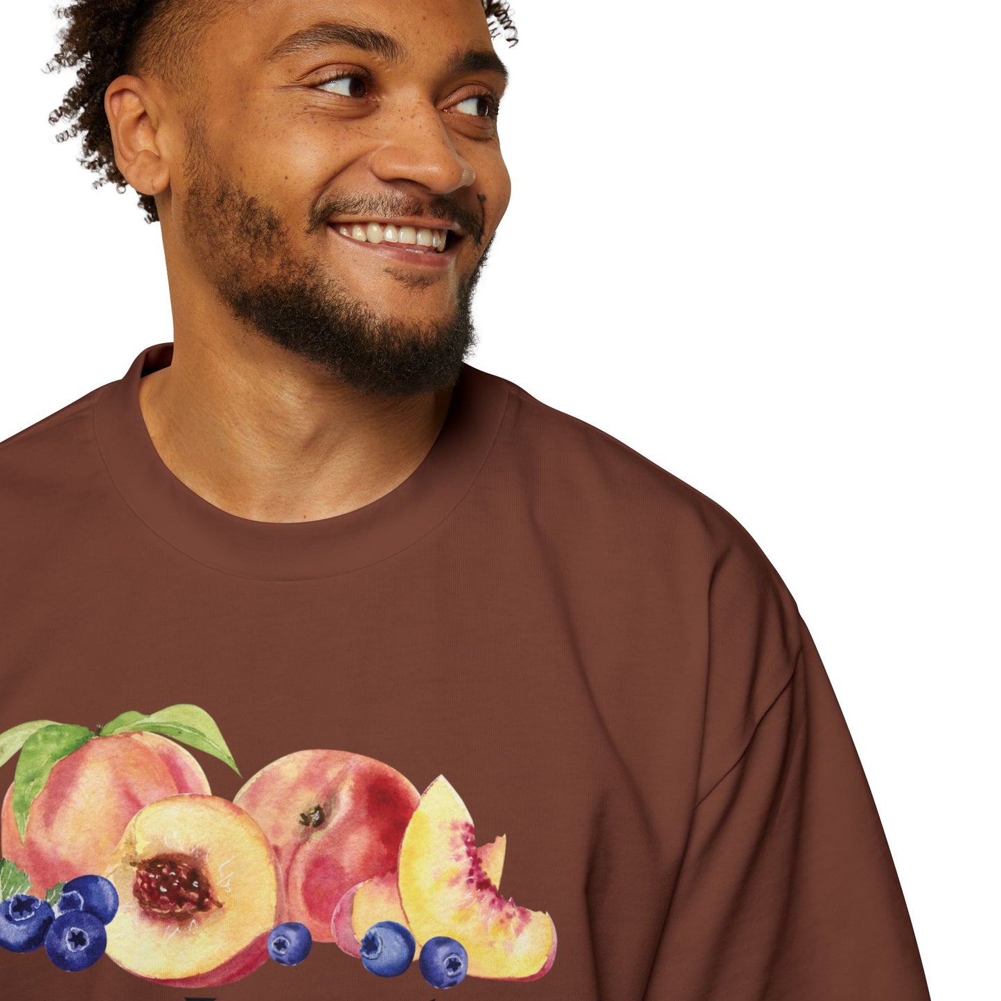 JESUS LEADS US TO NEW LIFE Men's Heavy Oversized Cotton Tee