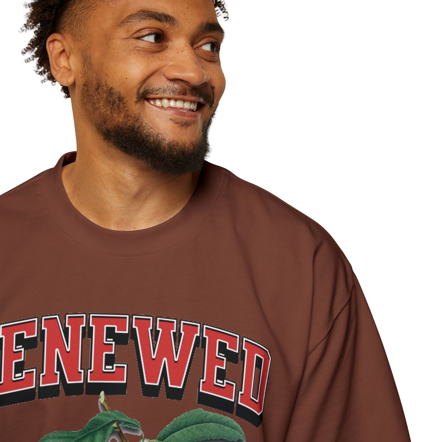 RENEWED IN SPIRIT Men's Heavy Oversized Cotton Tee