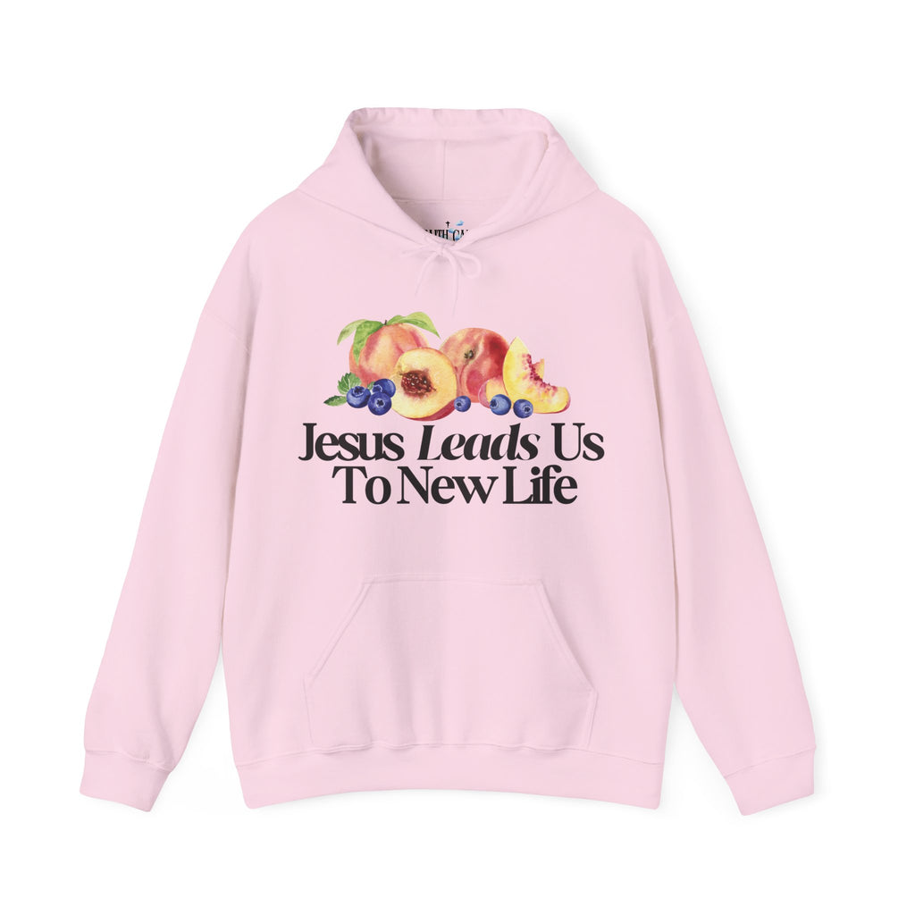 JESUS LEADS US TO NEW LIFE Unisex Heavy Blend Hoodie