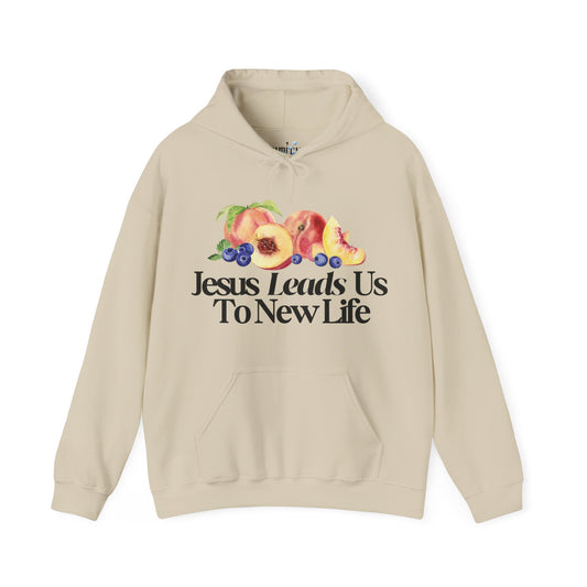 JESUS LEADS US TO NEW LIFE Unisex Heavy Blend Hoodie