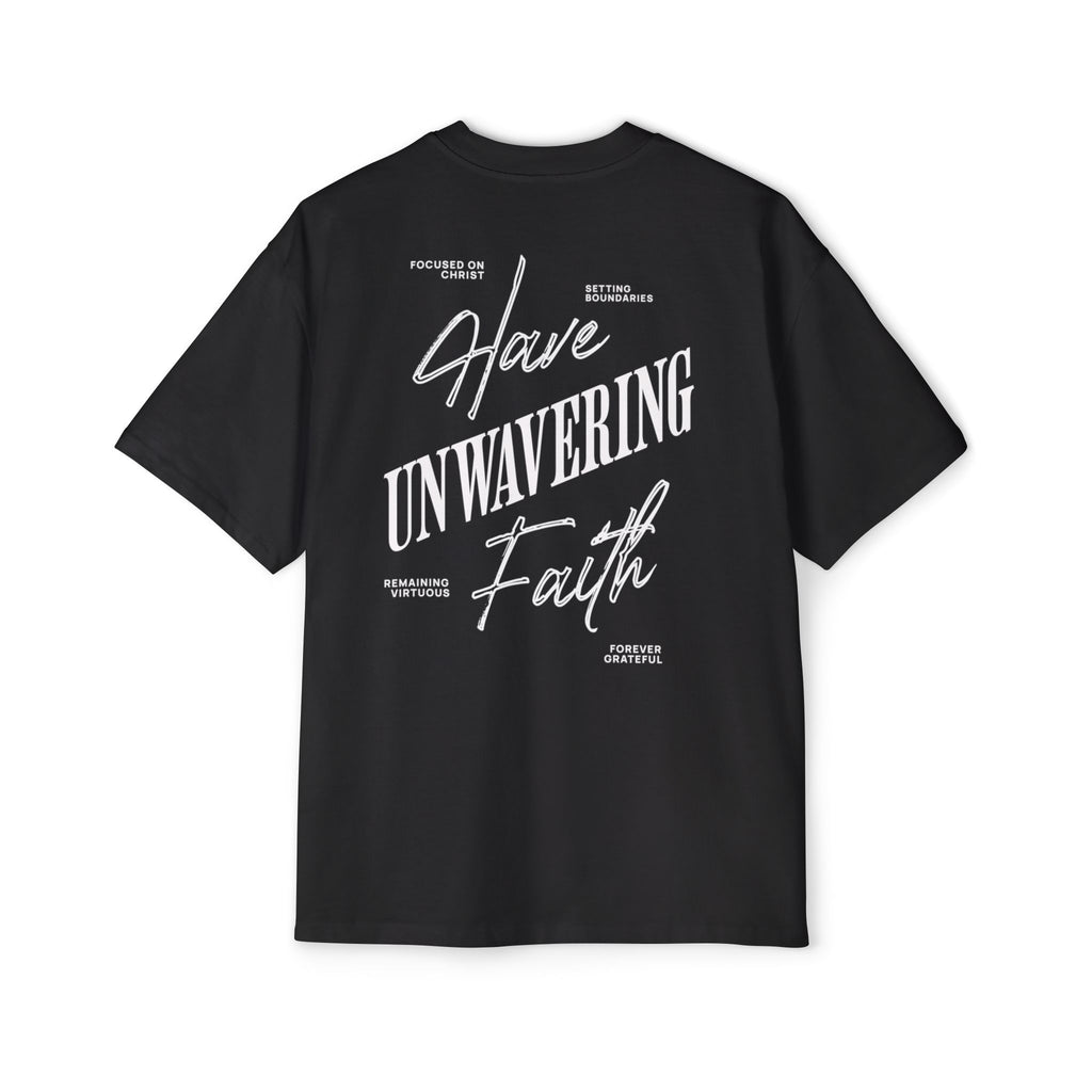 ARMED WITH FAITH Men's Heavy Oversized Cotton T-Shirt