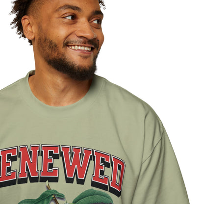 RENEWED IN SPIRIT Men's Heavy Oversized Cotton Tee