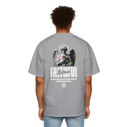 FOREVER BLESSED Men's Heavy Oversized Cotton Tee