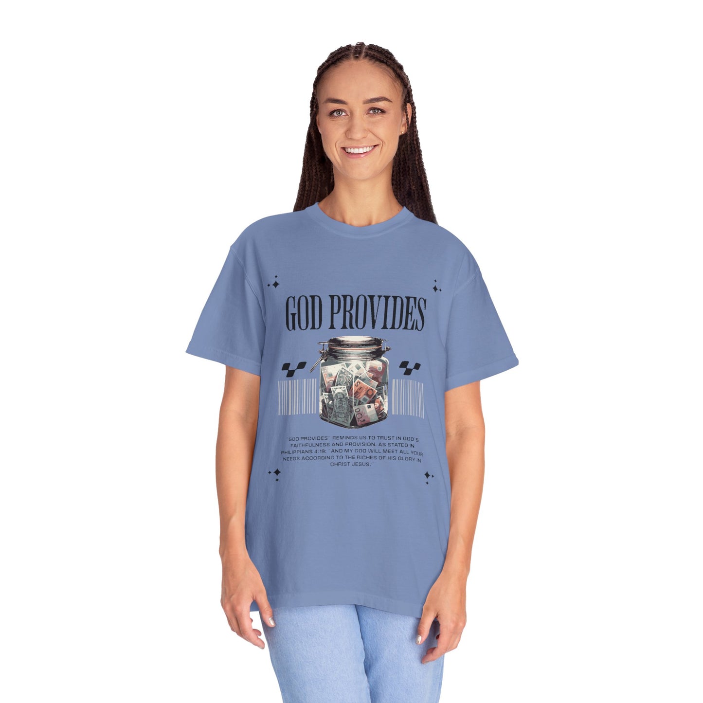 GOD PROVIDES Women's Ring Spun Cotton Tee