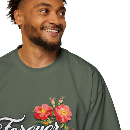 FOREVER BLESSED Men's Heavy Oversized Cotton Tee