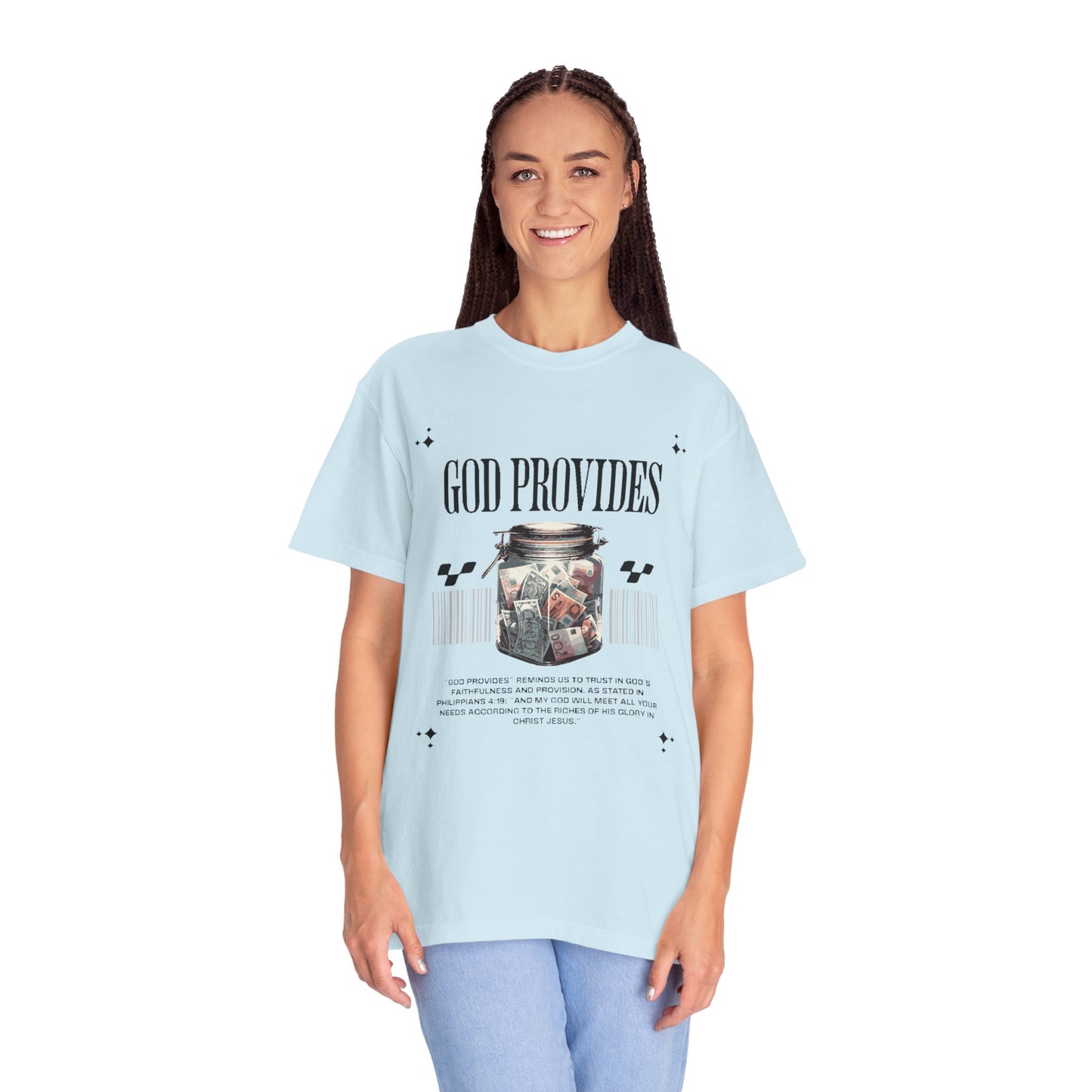 GOD PROVIDES Women's Ring Spun Cotton Tee