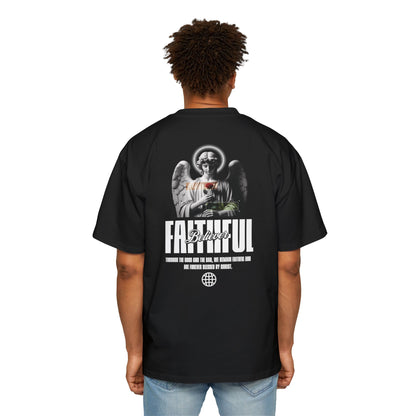 FOREVER BLESSED Men's Heavy Oversized Cotton Tee