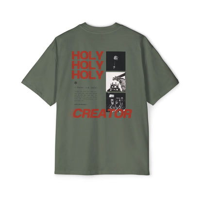 GOD PROVIDES Men's Heavy Oversized Cotton Tee