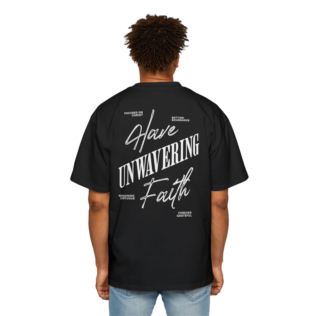 ARMED WITH FAITH Men's Heavy Oversized Cotton T-Shirt