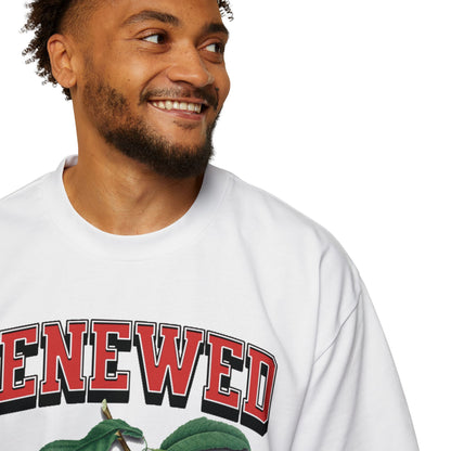 RENEWED IN SPIRIT Men's Heavy Oversized Cotton Tee