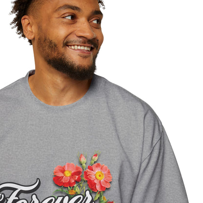 FOREVER BLESSED Men's Heavy Oversized Cotton Tee