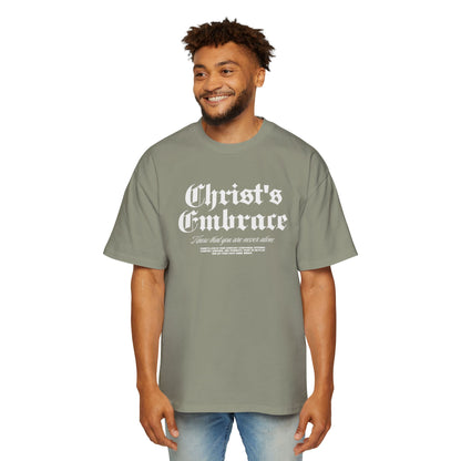 Christ's Embrace Men's Heavy Oversized Cotton Tee