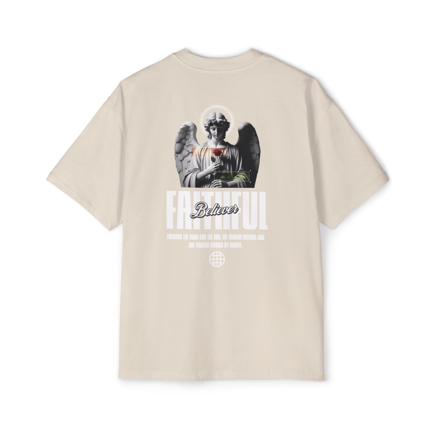 FOREVER BLESSED Men's Heavy Oversized Cotton Tee