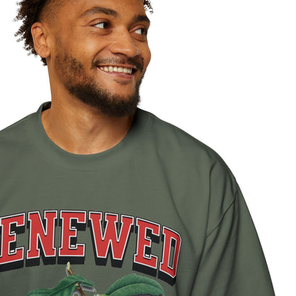 RENEWED IN SPIRIT Men's Heavy Oversized Cotton Tee