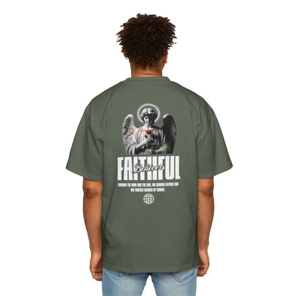 FOREVER BLESSED Men's Heavy Oversized Cotton Tee