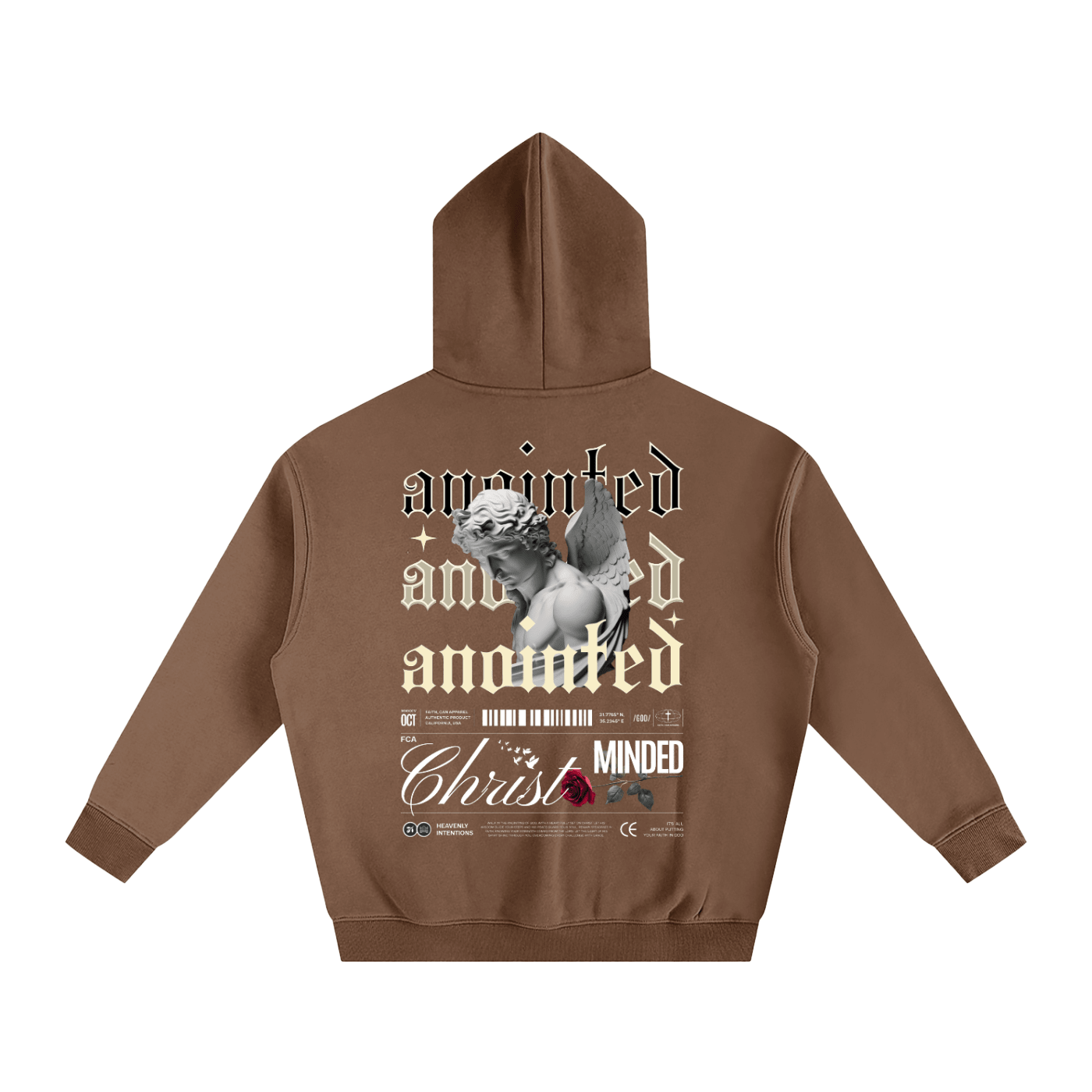 ANOINTED Oversize Unisex Fleeced Hoodie - Faith, Can Apparel