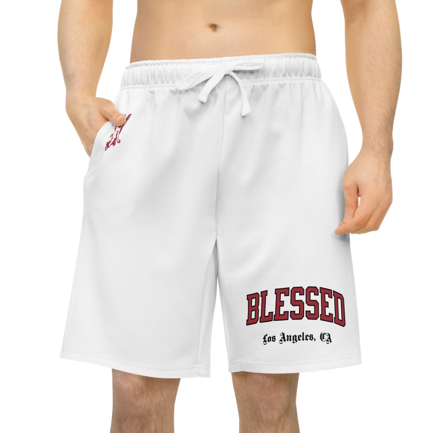 BLESSED Los Angeles Unisex Athletic Long Shorts - Faith, Can Apparel