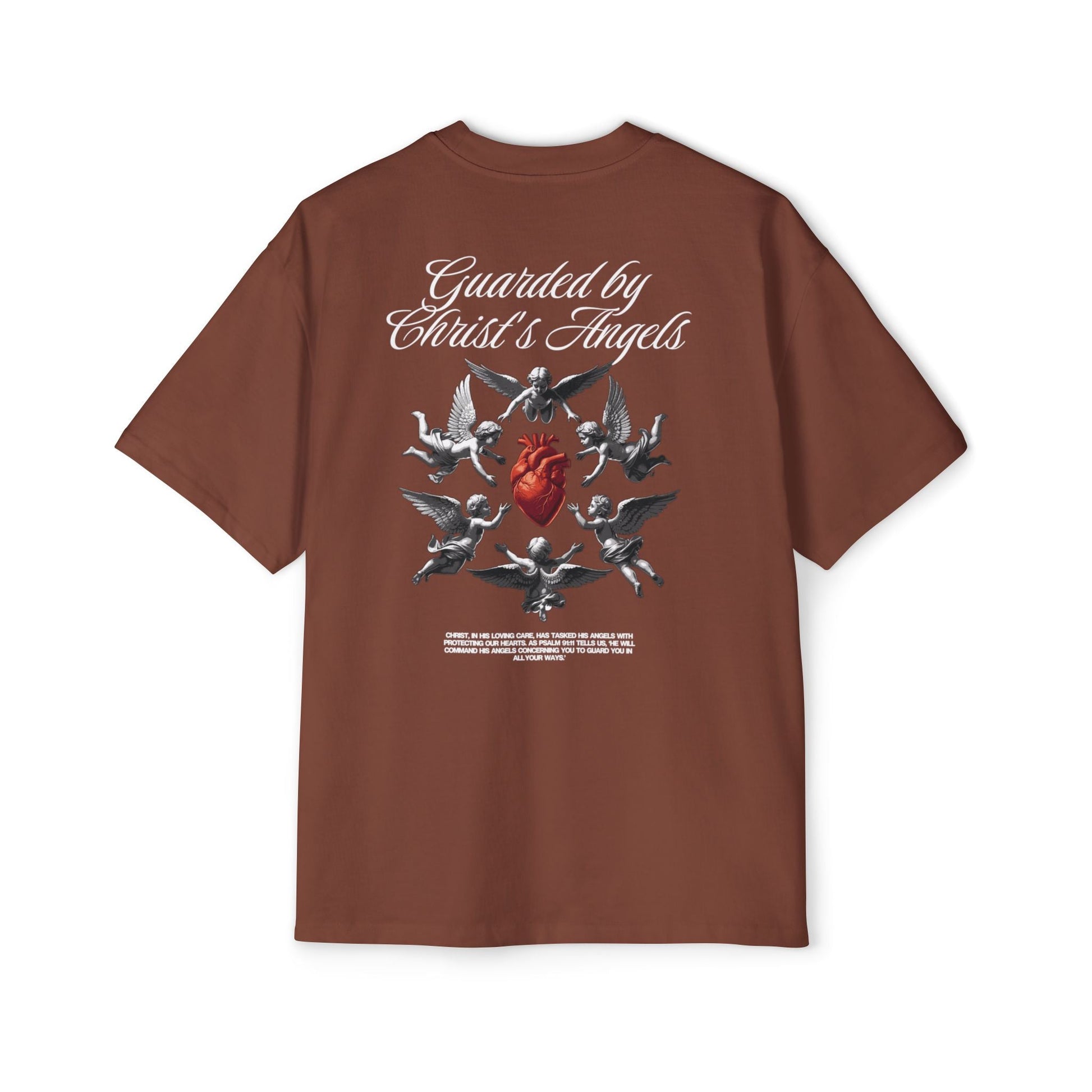 Christ's Embrace Men's Heavy Oversized Cotton T-Shirt - Faith, Can Apparel