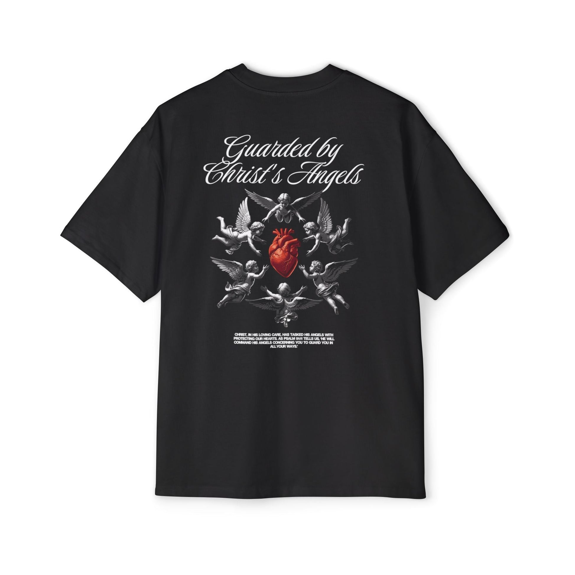 Christ's Embrace Men's Heavy Oversized Cotton T-Shirt - Faith, Can Apparel