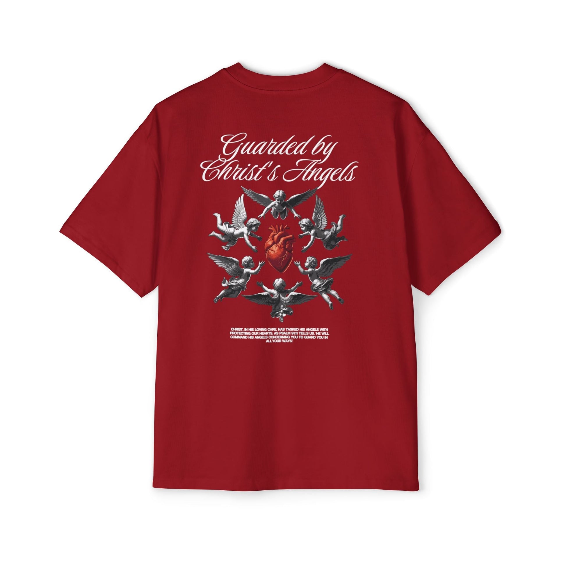 Christ's Embrace Men's Heavy Oversized Cotton T-Shirt - Faith, Can Apparel