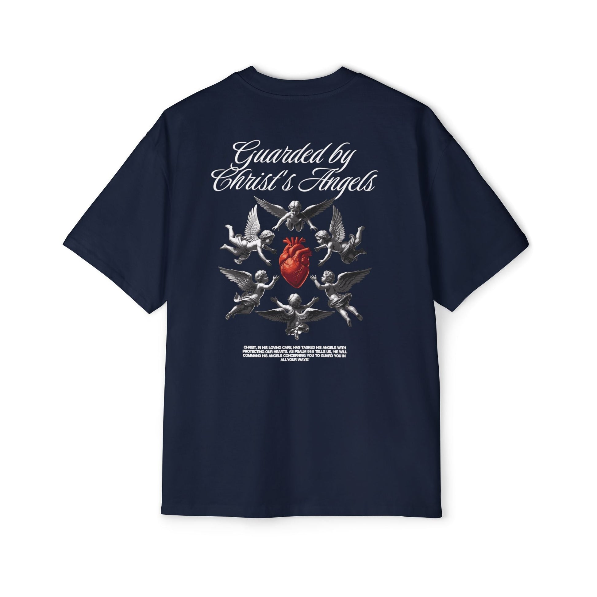 Christ's Embrace Men's Heavy Oversized Cotton T-Shirt - Faith, Can Apparel