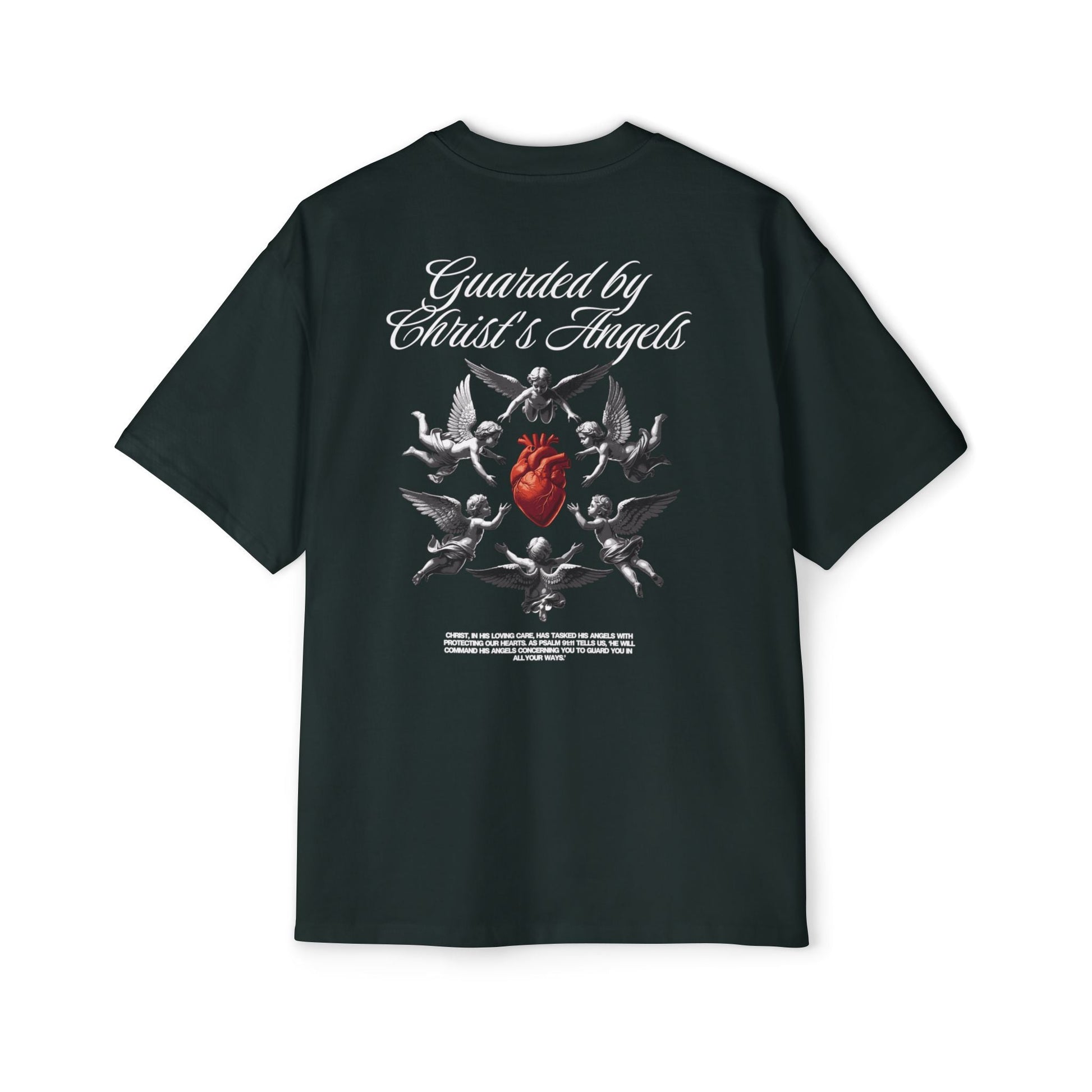 Christ's Embrace Men's Heavy Oversized Cotton T-Shirt - Faith, Can Apparel