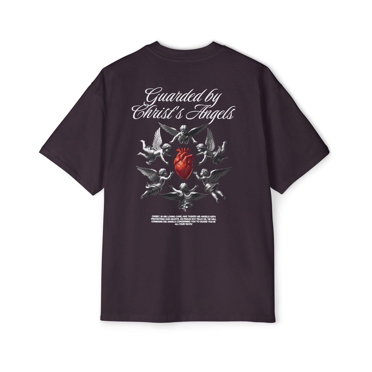 Christ's Embrace Men's Heavy Oversized Cotton T-Shirt - Faith, Can Apparel