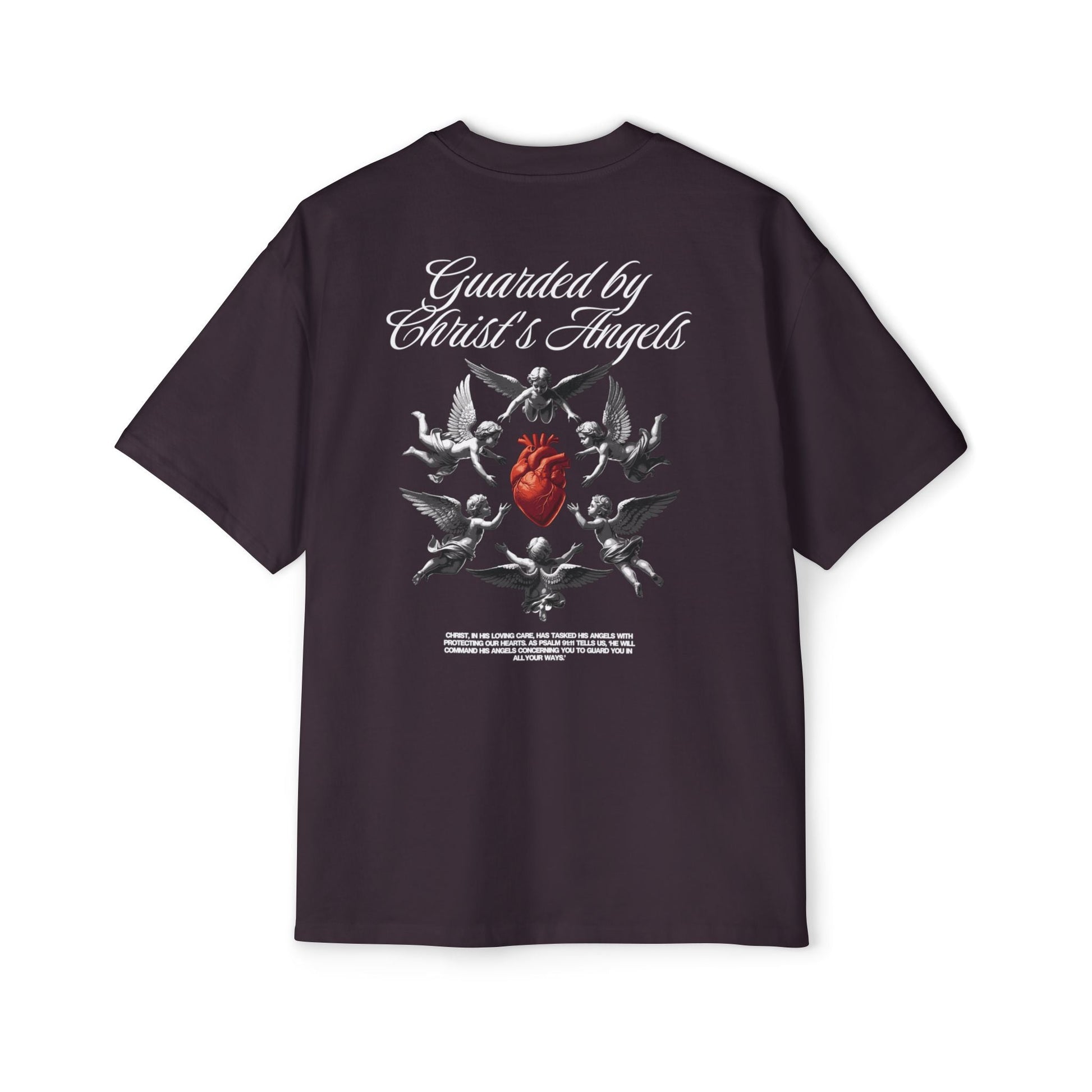 Christ's Embrace Men's Heavy Oversized Cotton T-Shirt - Faith, Can Apparel
