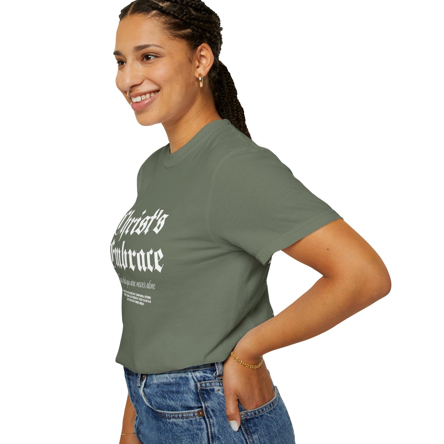 Christ's Embrace Women's Ring Spun Cotton T-Shirt - Faith, Can Apparel