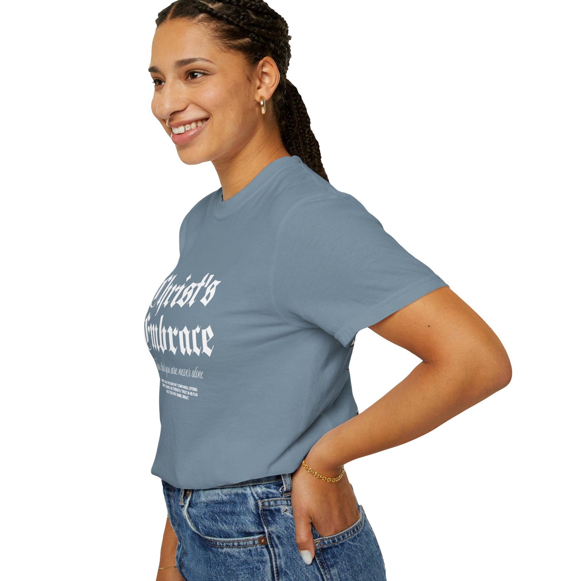 Christ's Embrace Women's Ring Spun Cotton T-Shirt - Faith, Can Apparel