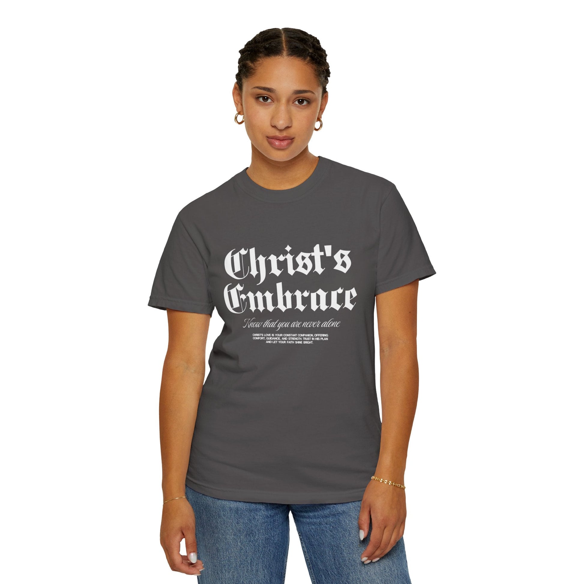 Christ's Embrace Women's Ring Spun Cotton T-Shirt - Faith, Can Apparel